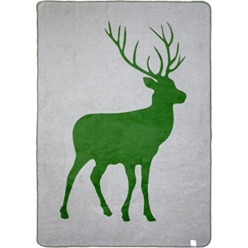Parforce Traditional Hunting Heimdecke Hirsch Grün/Grau mit Hirschmotiv von Parforce Traditional Hunting
