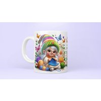 "strick-Wichtel Keramiktasse Bunte Wolle & Schmetterlinge, Geschenk "Handwerk"." "strick-Wichtel Keramiktasse Bunte Wolle & Schmetterlinge, Geschenk "Handwerk"." von PariHaus