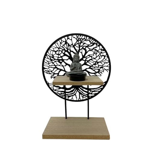 SIL Baum des Lebens Buddha Teelichthalter Ornament von Paris Prix