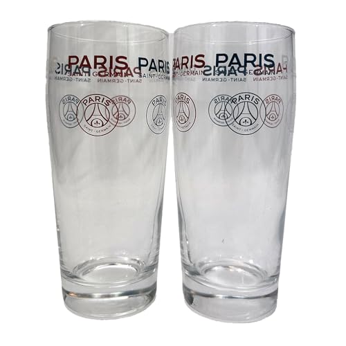 Paris Saint-Germain 2 x Bierglas PSG – Offizielle Kollektion von PSG