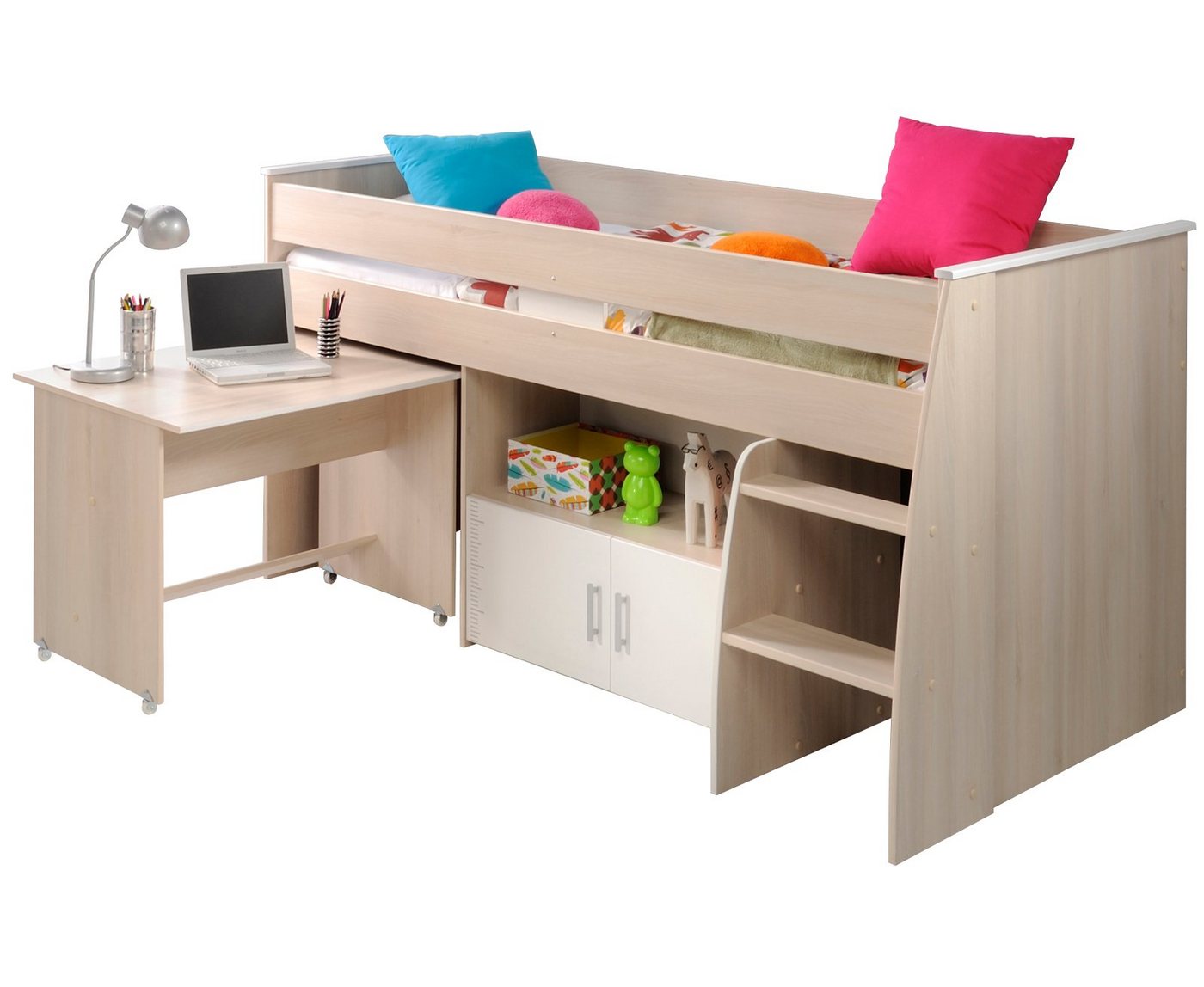 Parisot Hochbett Charly (Kinderbett mit Stauraum und Schreibtisch) kein Lattenrost erforderlich Parisot Hochbett Charly (Kinderbett mit Stauraum und Schreibtisch) kein Lattenrost erforderlich von Parisot