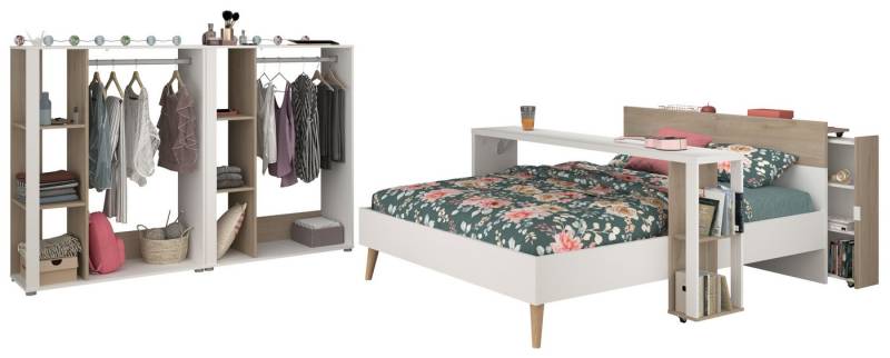 Parisot Jugendzimmer-Set Aalborg, (Komplett Set, 5-tlg., in verschiedenen Varianten wählbar) von Parisot