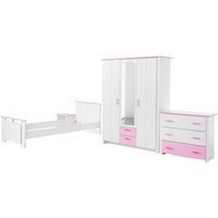 Parisot Jugendzimmer-Set "Biotiful", (Set, 4 St., Bett, Nachttisch, Schrank, Kommode), mit Kleiderschrank und Kommode von Parisot