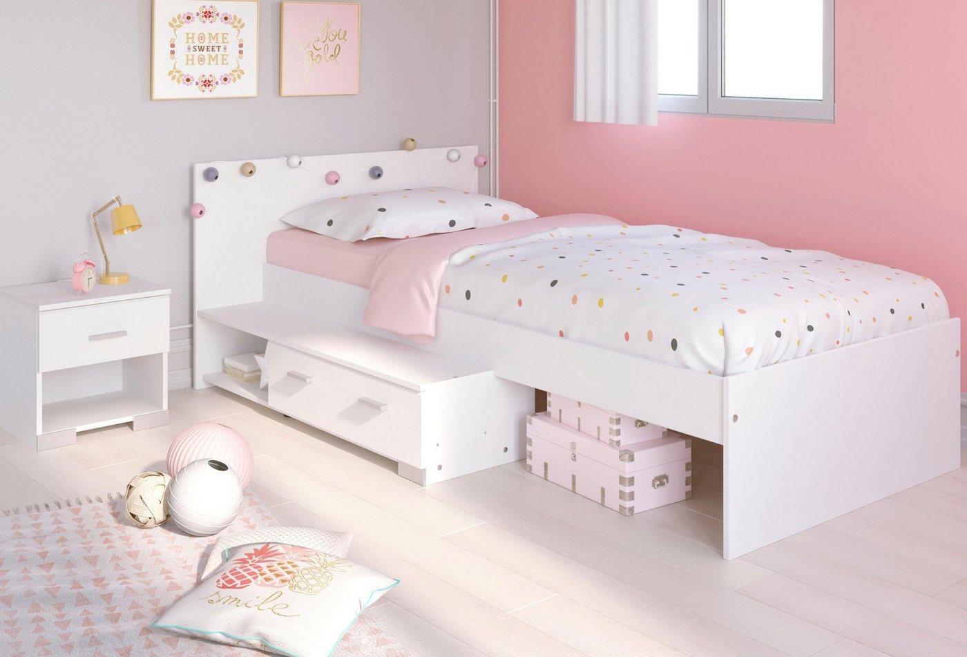 Parisot Jugendzimmer-Set Galaxy, (Set, 2-St., Bett und Nachttisch) von Parisot