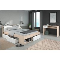 Parisot Jugendzimmer-Set "Most", (Set, 2 tlg., Bett mit Schubkästen und Schreibtisch) von Parisot