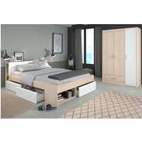 Parisot Jugendzimmer-Set "Most", (Set, 2 St., Bett mit Schubkästen und Kleiderschrank) von Parisot