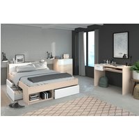 Parisot Jugendzimmer-Set "Most", (Set, 3 tlg., Bett mit Schubkästen, Schreibtisch und Schubkastenkommode) von Parisot