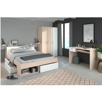 Parisot Jugendzimmer-Set "Most" Set, Bett mit Schubkästen, Kleiderschrank und Schreibtisch, 3 Stk. tlg. von Parisot