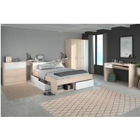 Parisot Jugendzimmer-Set "Most", (Set, 4 St., Bett mit Schubkästen, Kleiderschrank, Schreibtisch, Schubkastenkommode) von Parisot