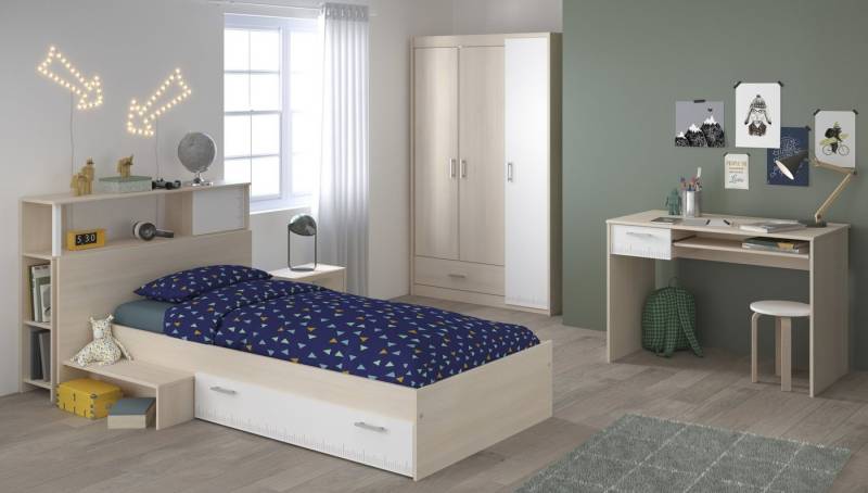 Parisot Jugendzimmer-Set in Akazie / Weiss Parisot Jugendzimmer-Set in Akazie / Weiss von Parisot