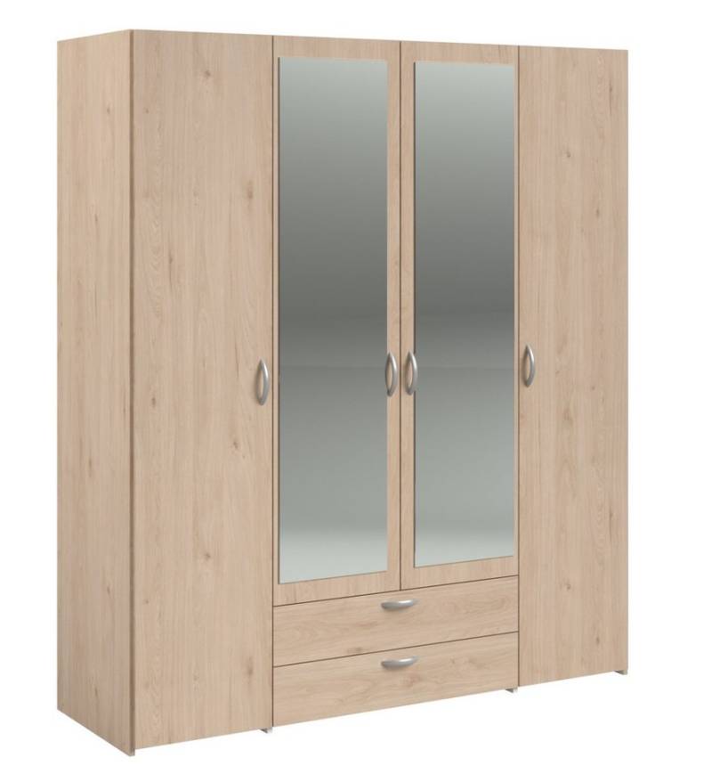 Parisot Kleiderschrank Kleiderschrank Daily in Jackson Eiche (Komplett, 1-St., mit oder ohne Spiegel) Hochwertig, pflegeleicht und langlebig von Parisot