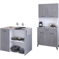 Parisot Schrank-Set "Malice 3", (2 St., Buffet und Beistellschrank/Insel), viel Stauraum, tolle Optik, gute Funktion, variabel stell- und nutzbar von Parisot