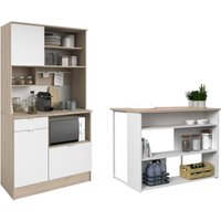 Parisot Schrank-Set "Socool 1, Theke und Küchenbuffet, Made in Europe, viel Stauraum", (2 St.) von Parisot