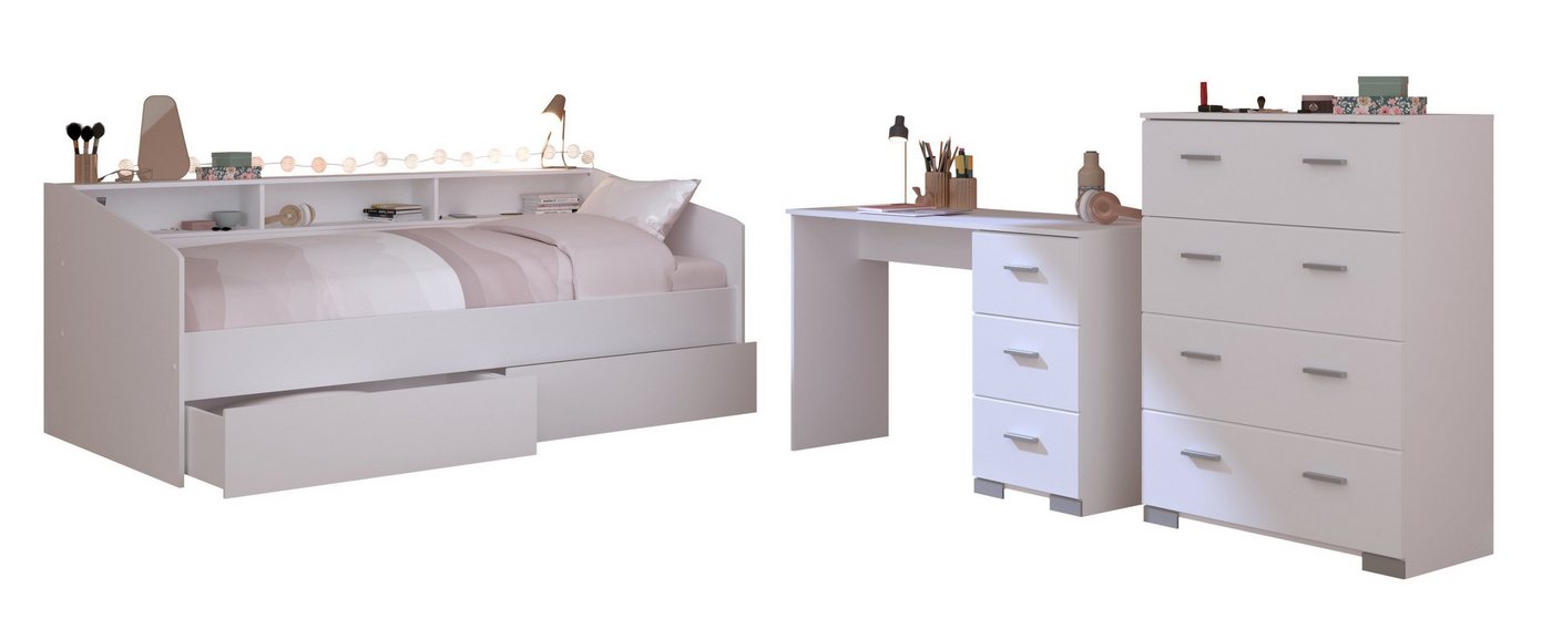 Parisot Stauraumbett Parisot Sleep 44-Kinderzimmer Stauraumbett Weiß 90x200 Parisot Stauraumbett Parisot Sleep 44-Kinderzimmer Stauraumbett Weiß 90x200 von Parisot