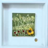 Mohnblumen- Und Kornfeldfliesenkunstwerk - Gerahmte Designerfliese Für Hauptdekor Mohnblumen- Und Kornfeldfliesenkunstwerk - Gerahmte Designerfliese Für Hauptdekor von ParkCeramicsandGifts