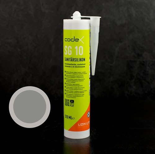 Sanitärsilikon Codex SG 10 310ml beton von Parkettbörse