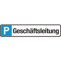 Parkplatzschild "Geschäftsleitung", HxB 110 x 520 mm von Jungheinrich PROFISHOP