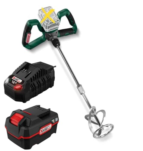 PARKSIDE 20 V Akku-Farb-und Mörtelrührer PFMRA 20-Li,Brushless Motor mit Akku 4 Ah und Schnell-Ladegerät 4.5 A von Parkside