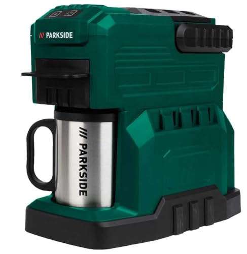 Parkside 20 V Akku-Kaffeemaschine PKMA 20 Li mit Edelstahl Tasse, ohne Akku/Ladegerät von Parkside