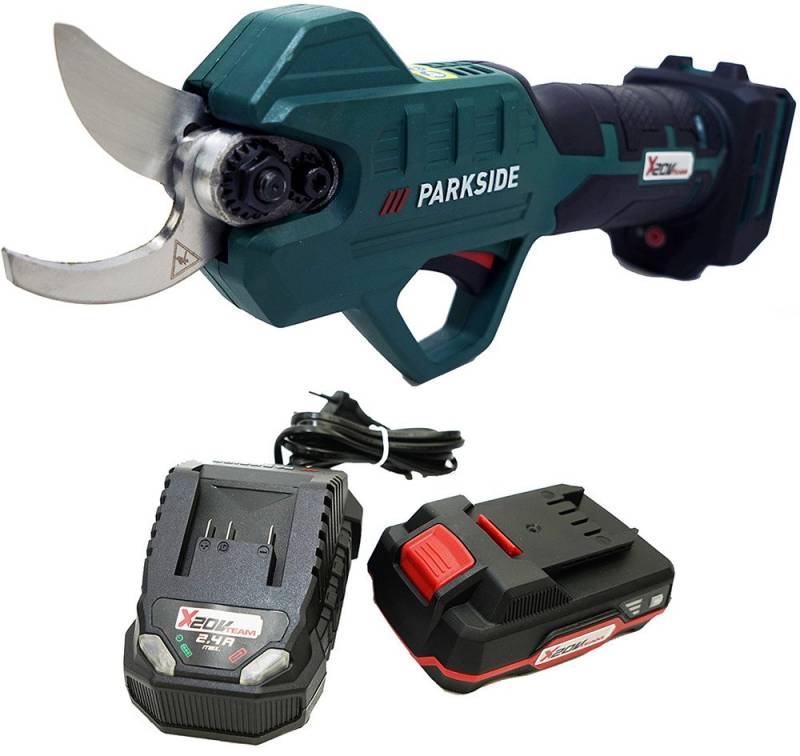 Parkside Akku-Astschere 20V Akku Astssäge PAAS 20 im Transportkoffer Ast Säge Gehölzschneider von Parkside