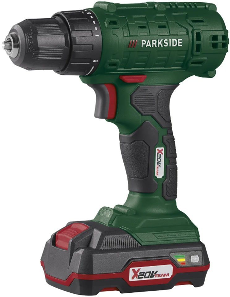 Parkside Akku-Bohrschrauber Typ »PBSA 20«, mit Akku und Ladegerät, 20V, max. 500,00 U/min von Parkside