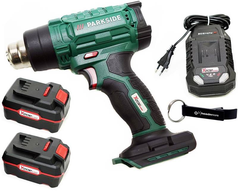 Parkside Akku-Heißluftgebläse Heißluftpistole 20V PHLGA 20 Heiißluftfön, bis max. 550 °C von Parkside