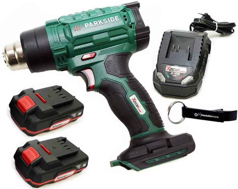 Parkside Akku-Heißluftgebläse Heißluftpistole 20V PHLGA 20 Heiißluftfön, bis max. 550 °C von Parkside
