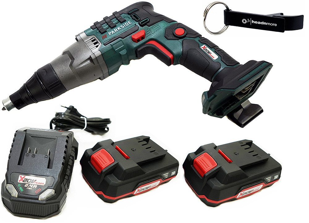 Parkside Akku-Trockenbauschrauber 20V Akku Schnellbauschrauber PTBSA 20, 4000 U/min, 15 Nm von Parkside