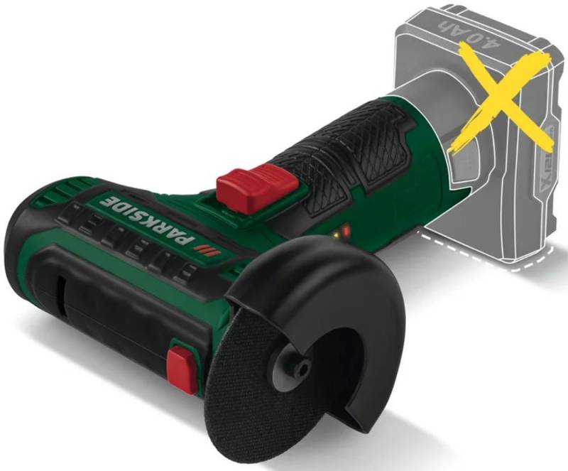 Parkside Akku-Winkelschleifer 12V PWSA 12 C2, ohne Akku und Ladegerät, Ø 76 mm von Parkside