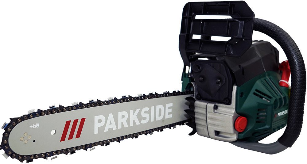 Parkside Benzin-Kettensäge Benzin Kettensäge PBKS 46 1,8KW (2,4PS), 40 cm Schwertlänge, Wartungsfreie Zündung mit Seilzugstarter von Parkside