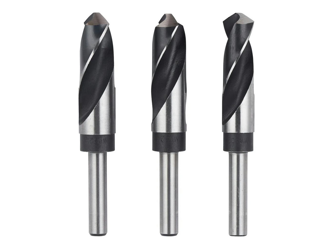 Parkside Spiralbohrer Parkside HSS Spiralbohrer Set WWS-SPS3, (3-tlg), Bohrerschaft aus Karbonstahl mit HSS-Spitze von Parkside