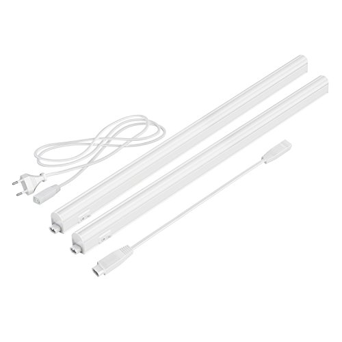 parlat LED Unterbau-Leuchten Rigel, je 57,3cm, 40cm Kabel, je 880lm, weiß, 2er Set von parlat