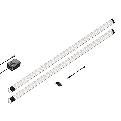 parlat LED Unterbau-Leuchte SIRIS, Eckmontage, flach, je 90cm, je 1044lm, weiß 2er Set von parlat