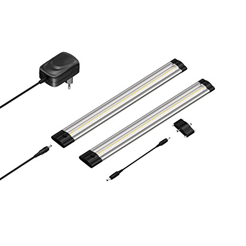 parlat LED Unterbau-Leuchte SIRIS, flach, je 30cm, je 368lm, warm-weiß, 2er Set von parlat