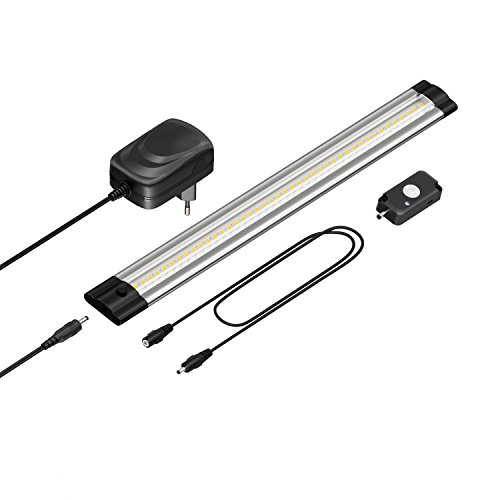parlat LED Unterbau-Leuchte Siris mit Netzteil, Bewegungsmelder, flach, 30cm, 368lm, warm-weiß von parlat