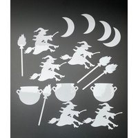 Hexen Fensteraufkleber Display - Wiederverwendbare Fensteraufkleber, Halloween, Herbst, Wiederverwendbar Hexen Fensteraufkleber Display - Wiederverwendbare Fensteraufkleber, Halloween, Herbst, Wiederverwendbar von ParliShop