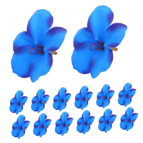 Parliky 100 Stück Teiliges Künstliche Orchideenblütenköpfe Täuschend Echte Fake Flower Arrangement für Hochzeit Tischdekoration DIY Bastelprojekte Vielseitig Verwendbar Royalblau von Parliky