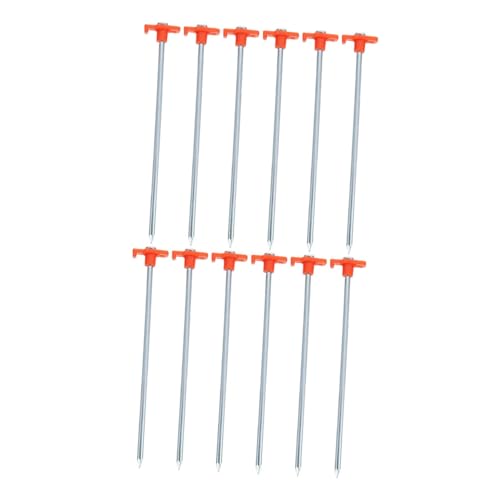 Parliky 16 Stück Teiliges Schwere Zeltheringe aus Stahl Windfeste Outdoor-zeltpflöcke Robuste Camping-bodenanker für Strand Garten Party und Pavillon Lang Orange Parliky 16 Stück Teiliges Schwere Zeltheringe aus Stahl Windfeste Outdoor-zeltpflöcke Robuste Camping-bodenanker für Strand Garten Party und Pavillon Lang Orange von Parliky