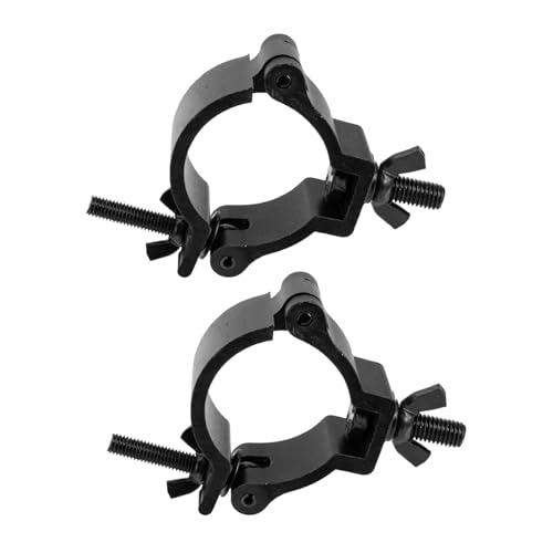 Parliky 2 Stück Aluminiumlegierung Bühnenlicht haken Verstellbar Stabile Traversen klammern für Moving Head Lampen Bühnenbeleuchtung Zubehör Langlebig Einfach Montierbar Schwarz Rohr Parliky 2 Stück Aluminiumlegierung Bühnenlicht haken Verstellbar Stabile Traversen klammern für Moving Head Lampen Bühnenbeleuchtung Zubehör Langlebig Einfach Montierbar Schwarz Rohr von Parliky