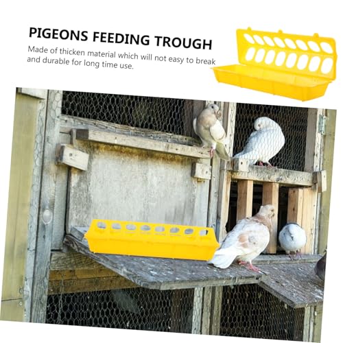 Parliky 2 Stück Kunststoff Geflügelfutterspender Futtertröge für Tauben Hühner und Kleine Vögel Futterboxen Gelb Langlebig und Praktisch für Vogelkäfige Parliky 2 Stück Kunststoff Geflügelfutterspender Futtertröge für Tauben Hühner und Kleine Vögel Futterboxen Gelb Langlebig und Praktisch für Vogelkäfige von Parliky