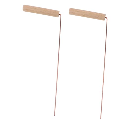 Parliky 2 Stück Messing Dowsing Rods mit Holzgriff Leichte Wünschelruten für Wassersuche Outdoor divination Goldsuche und Spirituelle Suche Praktische Glatte Oberfläche Handlich und Parliky 2 Stück Messing Dowsing Rods mit Holzgriff Leichte Wünschelruten für Wassersuche Outdoor divination Goldsuche und Spirituelle Suche Praktische Glatte Oberfläche Handlich und von Parliky