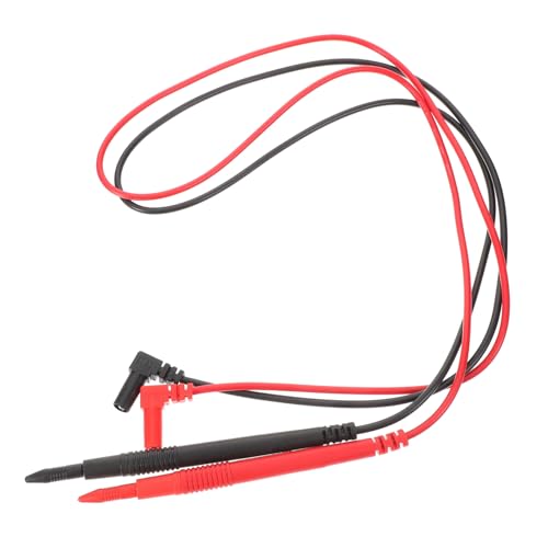 Parliky 2 Stück Multimeter Testsonden mit Vergoldeten Kupfernadeln Silikonleitung Spannungsprüfer Messspitzen für Digital Multimeter Elektrische Messungen von Parliky