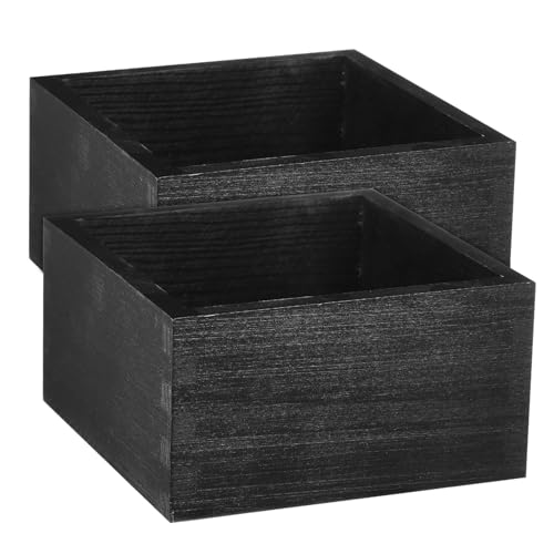 Parliky 2 Stück Quadratische Aufbewahrungsbox Multifunktional als Blumentopf und Schreibtisch-Organizer Glatte Oberfläche Langlebig für Sukkulenten und Bürobedarf von Parliky