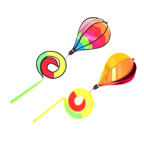 Parliky 2 Stück Teiliges Hot Air Balloon Windspiel Bunte Spiral Windsocks zum Hängen Wetterfeste Gartendeko für Außenbereich Balkon Fenster Rotierende Dekorative Windräder für Parliky 2 Stück Teiliges Hot Air Balloon Windspiel Bunte Spiral Windsocks zum Hängen Wetterfeste Gartendeko für Außenbereich Balkon Fenster Rotierende Dekorative Windräder für von Parliky