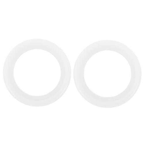 Parliky 2 Stück Teiliges Outdoor Tischschirm Lochring Transparent Windfest Hitzebeständig Stabile Befestigung für Gartentisch Sonnenschirm Zubehör von Parliky