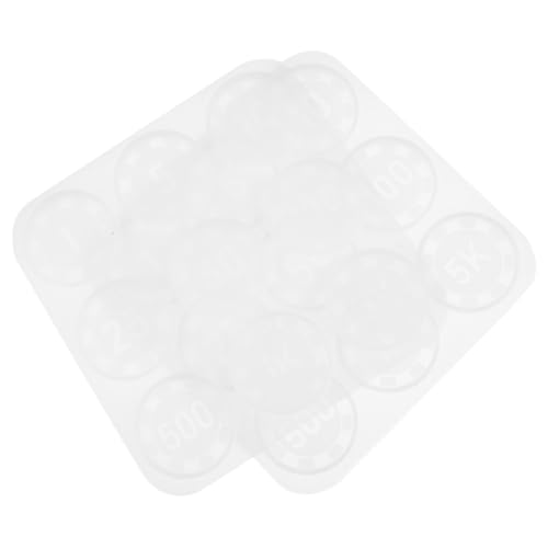 Parliky 2 Stück Teiliges Silikonform für DIY Harz Gießform Glücksspiel Chip Form Flexibel mit Glatter Oberfläche für Bastelprojekte und Resin Schmuck Herstellung von Parliky