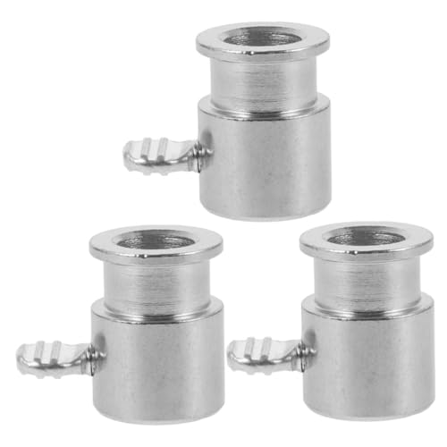 Parliky 3 Stück Teiliges Grillzubehör Rotisserie Grill Gabel Ersatzteil Verchromte Grillspieß Begrenzungshülse für Gasgrill Stabiler Spieß Fixator für Sicheres Halten Einfach zu Ersetzen von Parliky