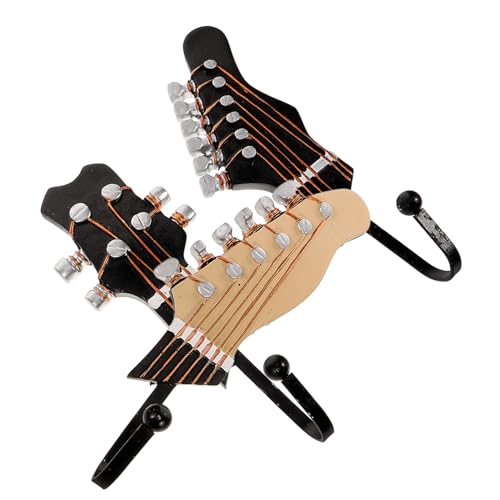 Parliky 3 Stück Teiliges Resin Wandhaken Gitarre Form Dekorative Musik Wandhaken Stabile Schlüssel Handtuchhalter Einfache Montage Stilvolle Raumdekoration für Zuhause und von Parliky