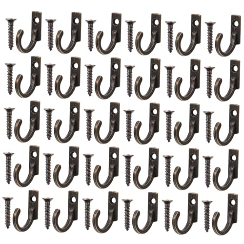 Parliky 30 Stück Teiliges Wandhaken aus Zinklegierung Retro Stil Kompakt und Platzsparend zum Aufhängen von Hüten Handtüchern Taschen und Mänteln Langlebig und Installieren Parliky 30 Stück Teiliges Wandhaken aus Zinklegierung Retro Stil Kompakt und Platzsparend zum Aufhängen von Hüten Handtüchern Taschen und Mänteln Langlebig und Installieren von Parliky