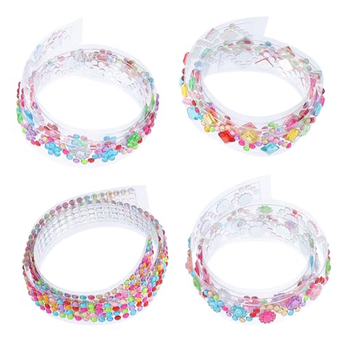 Parliky 4 Rollen Selbstklebendes Strassband Je Funkelndes Dekoband für DIY Basteln Geschenkverpackung Scrapbooking Vielseitige Glitzersteine zum Verzieren von Handys Geschenkboxen Parliky 4 Rollen Selbstklebendes Strassband Je Funkelndes Dekoband für DIY Basteln Geschenkverpackung Scrapbooking Vielseitige Glitzersteine zum Verzieren von Handys Geschenkboxen von Parliky